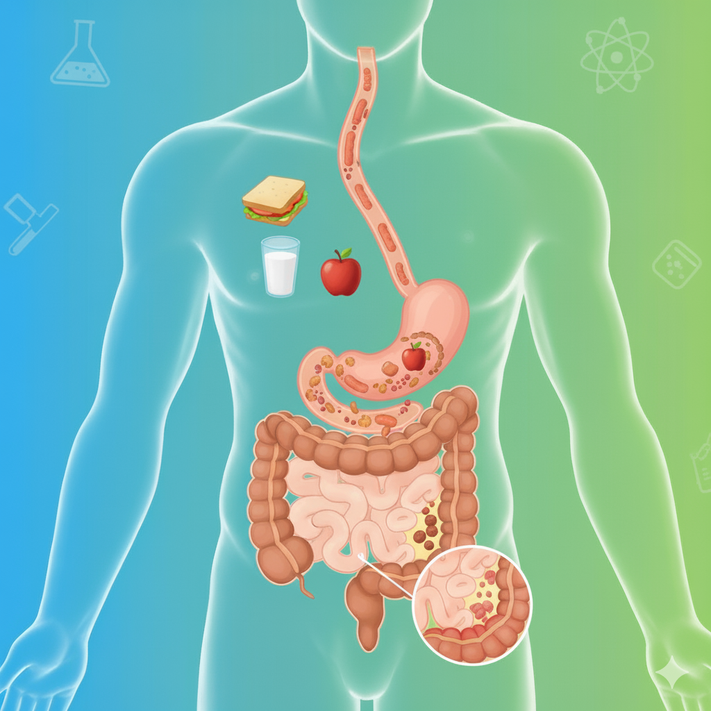 تحويل الأغذية في الأنبوب الهضمي